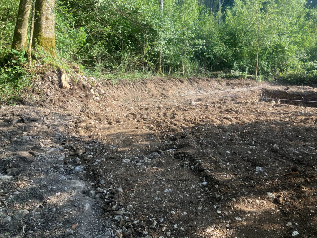 Débroussaillage et terrassement : après