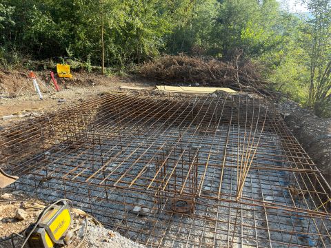 Ferraillage d’un massif à Lullin (74)